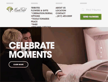 Tablet Screenshot of mansfieldfuneralhome.com